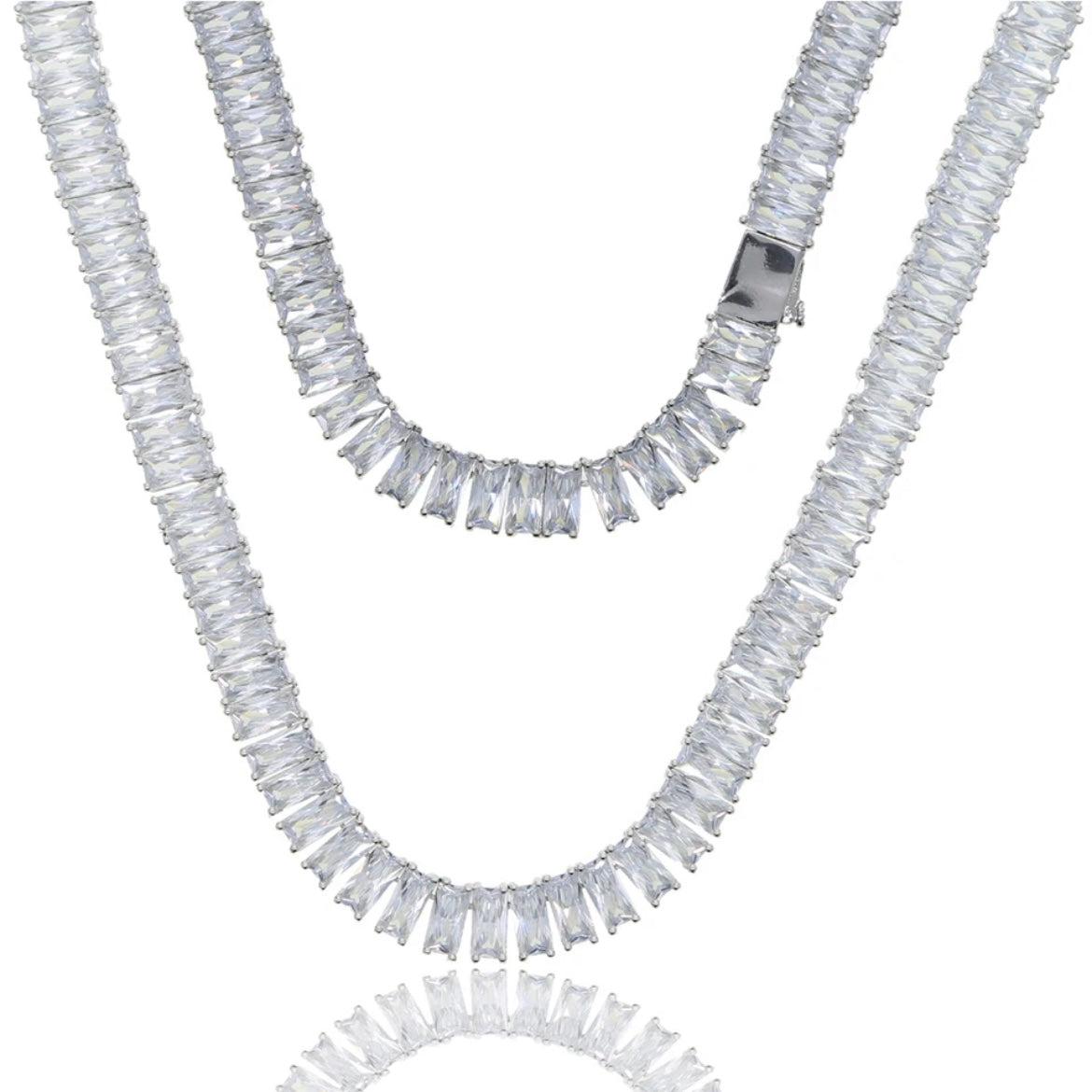 Luxury Baguette Chain Silver