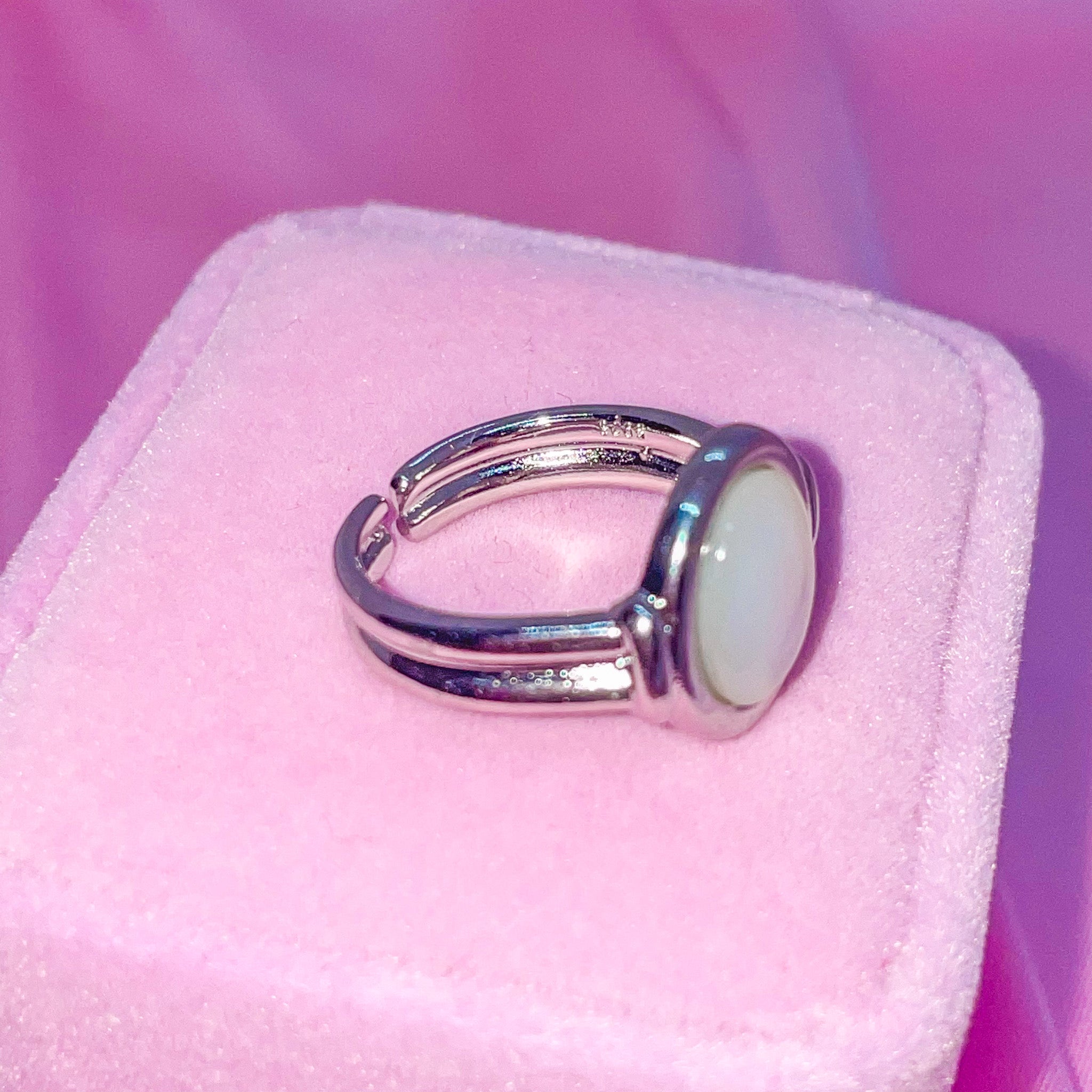 925 Milky Stone Ring