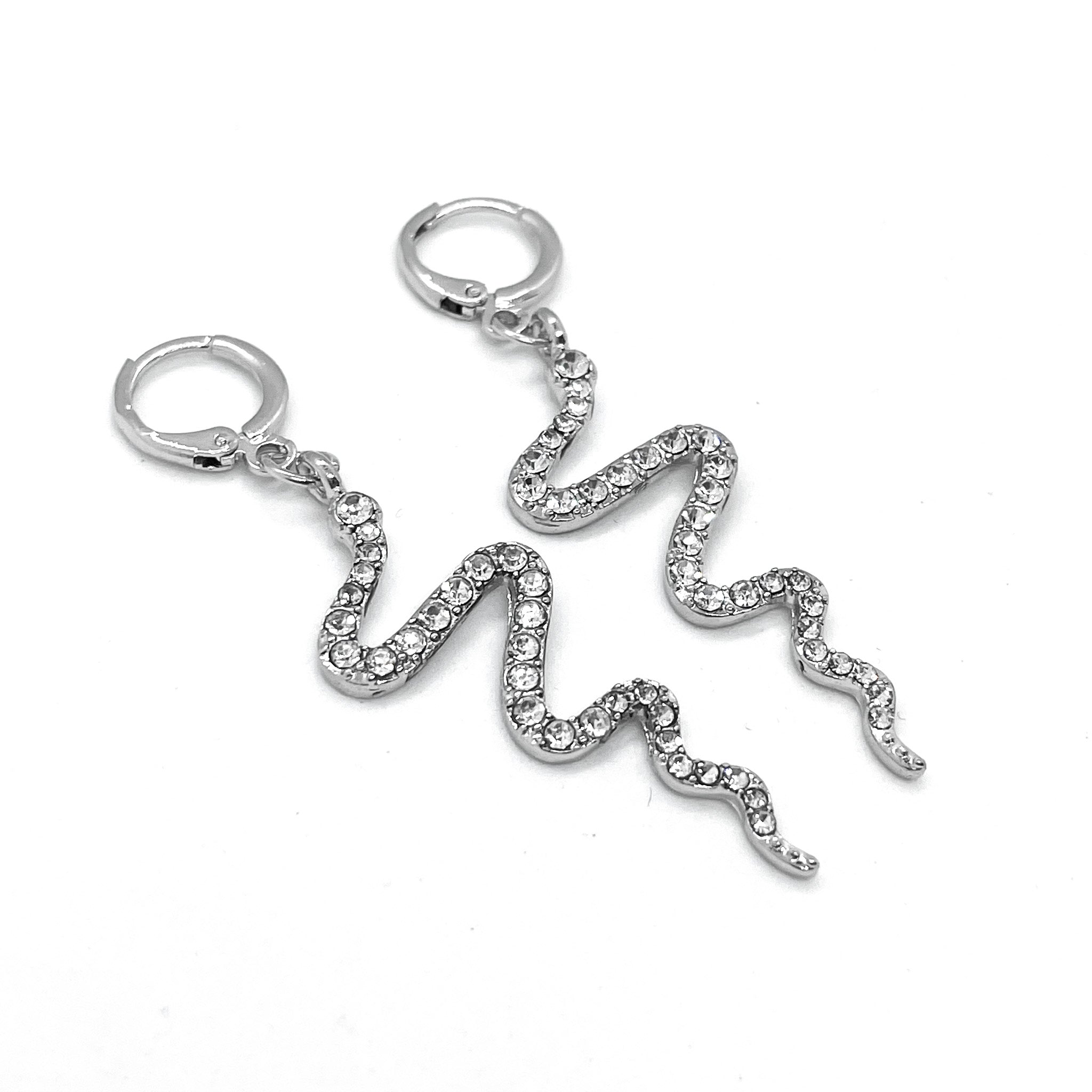 Icy Snake Earrings