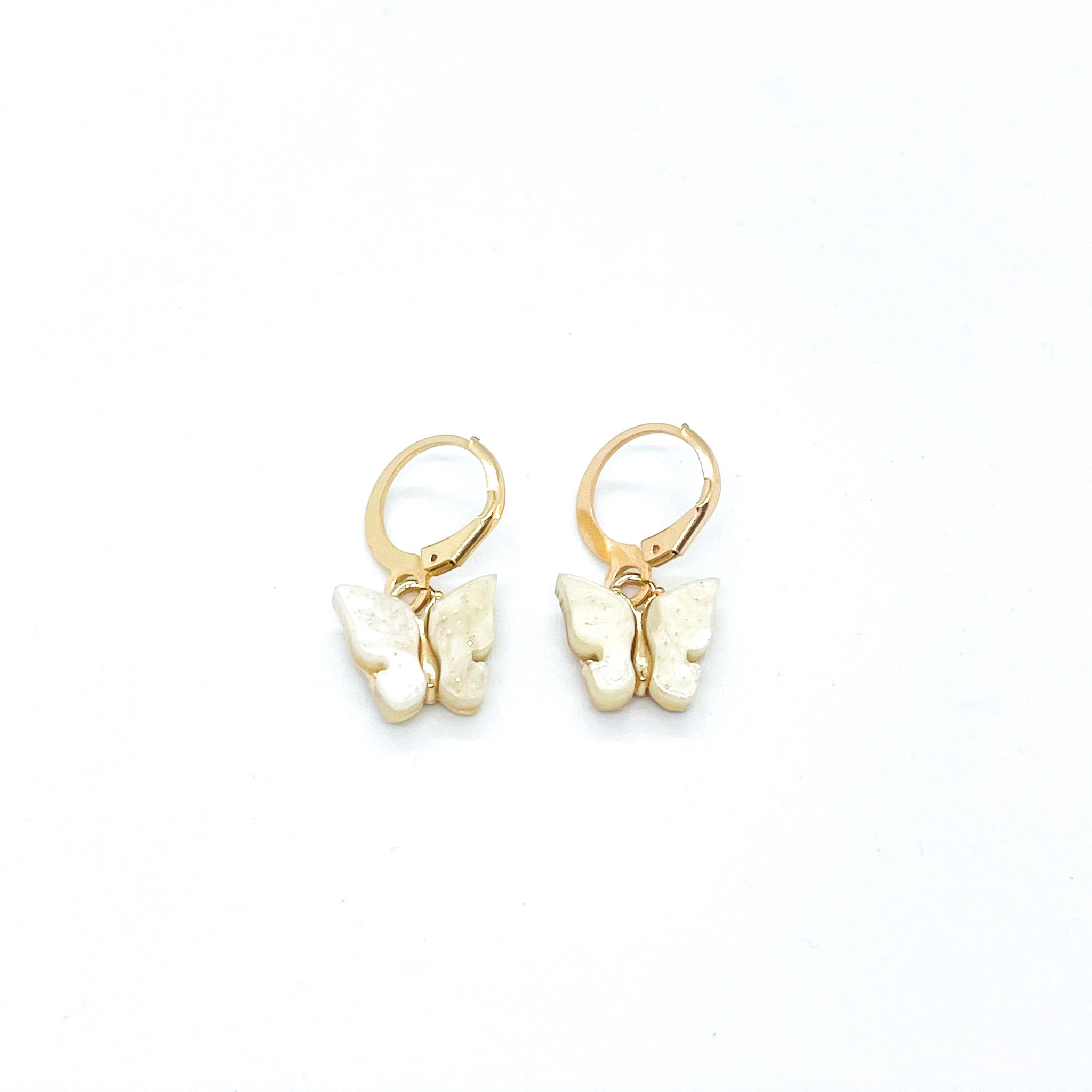 Jelly Butterfly Earrings Gold