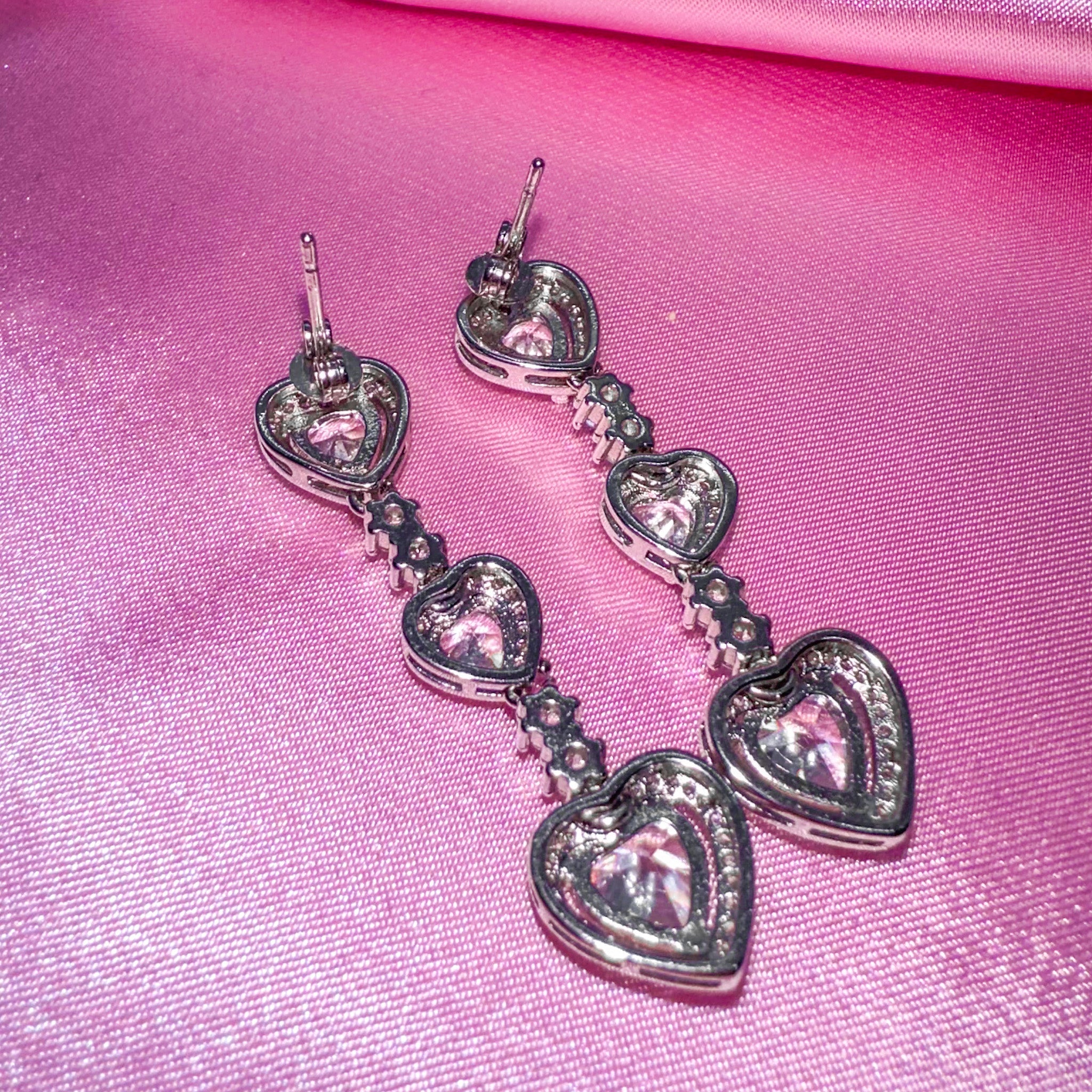 925 Luxury Heart Earrings