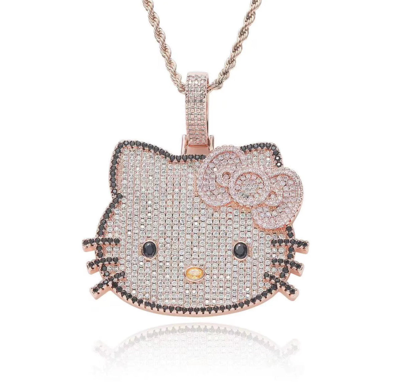 Hello Kitty Pendant - Rose Gold