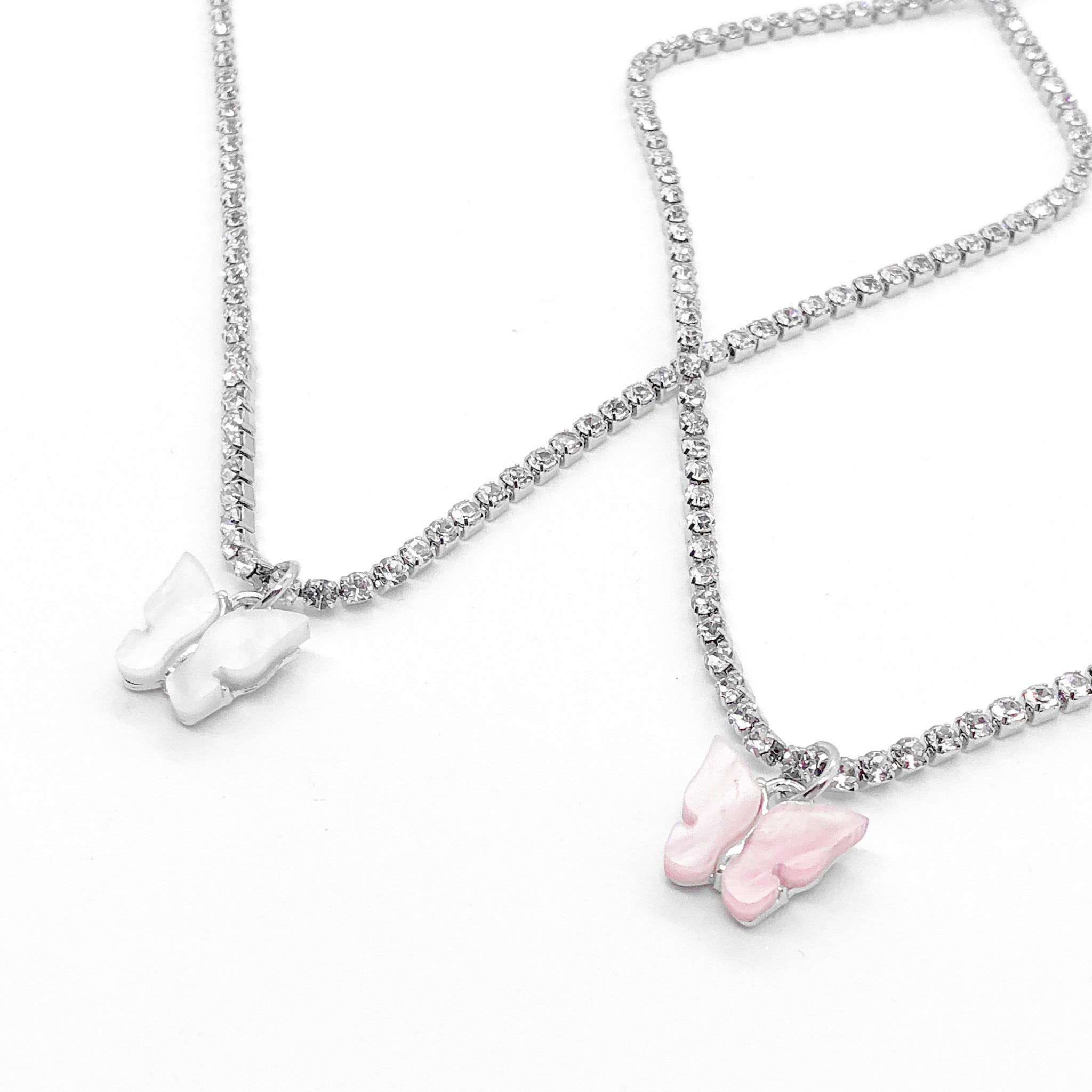 Iced Butterfly Necklace