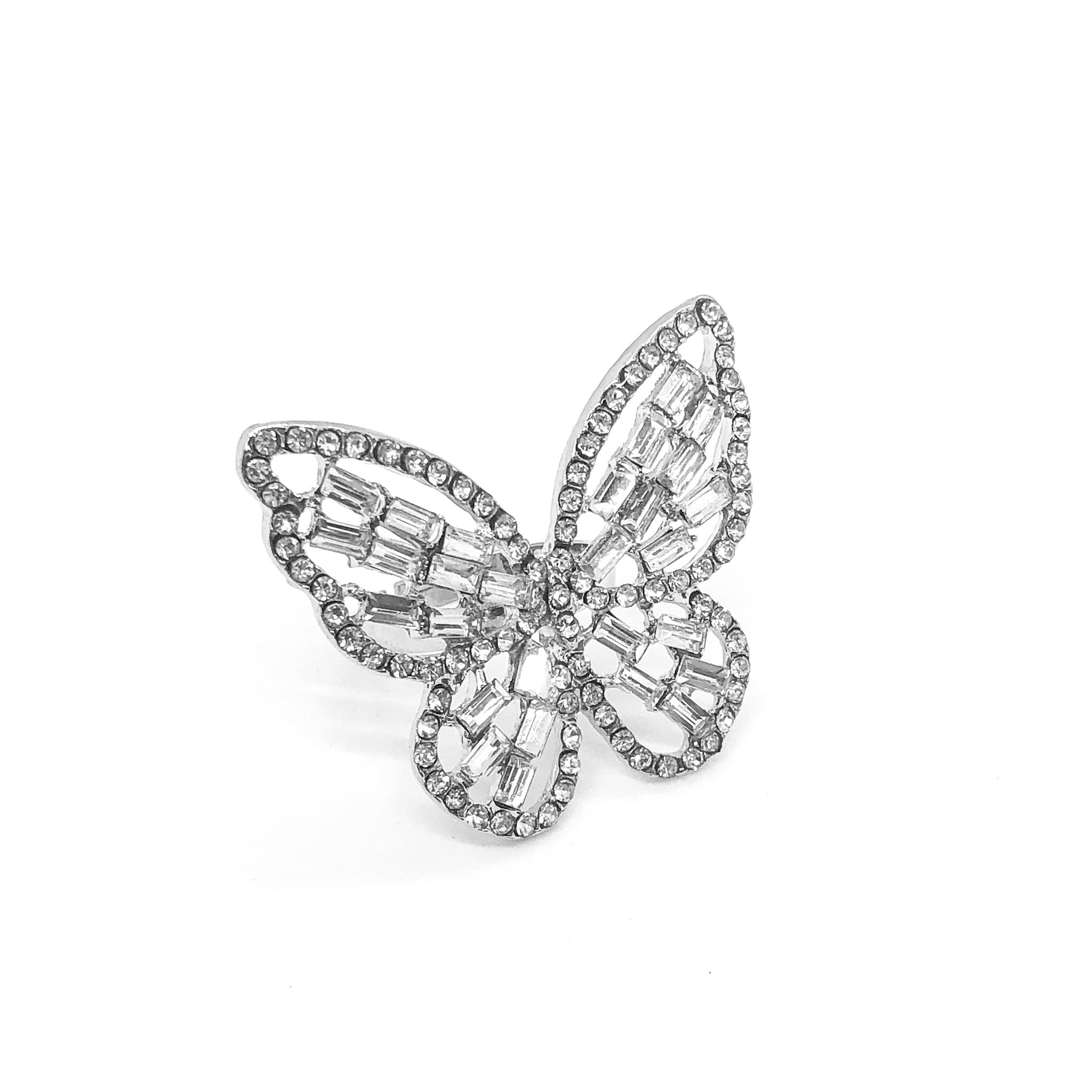 Butterfly Iced Out Ring