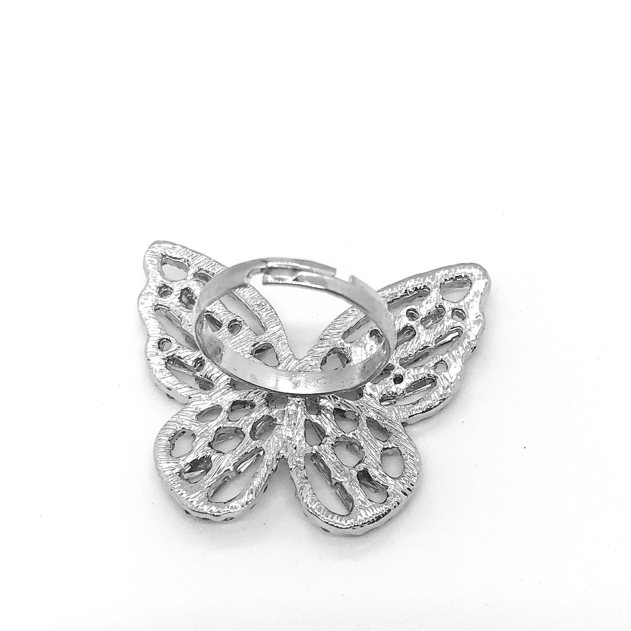 Butterfly Iced Out Ring