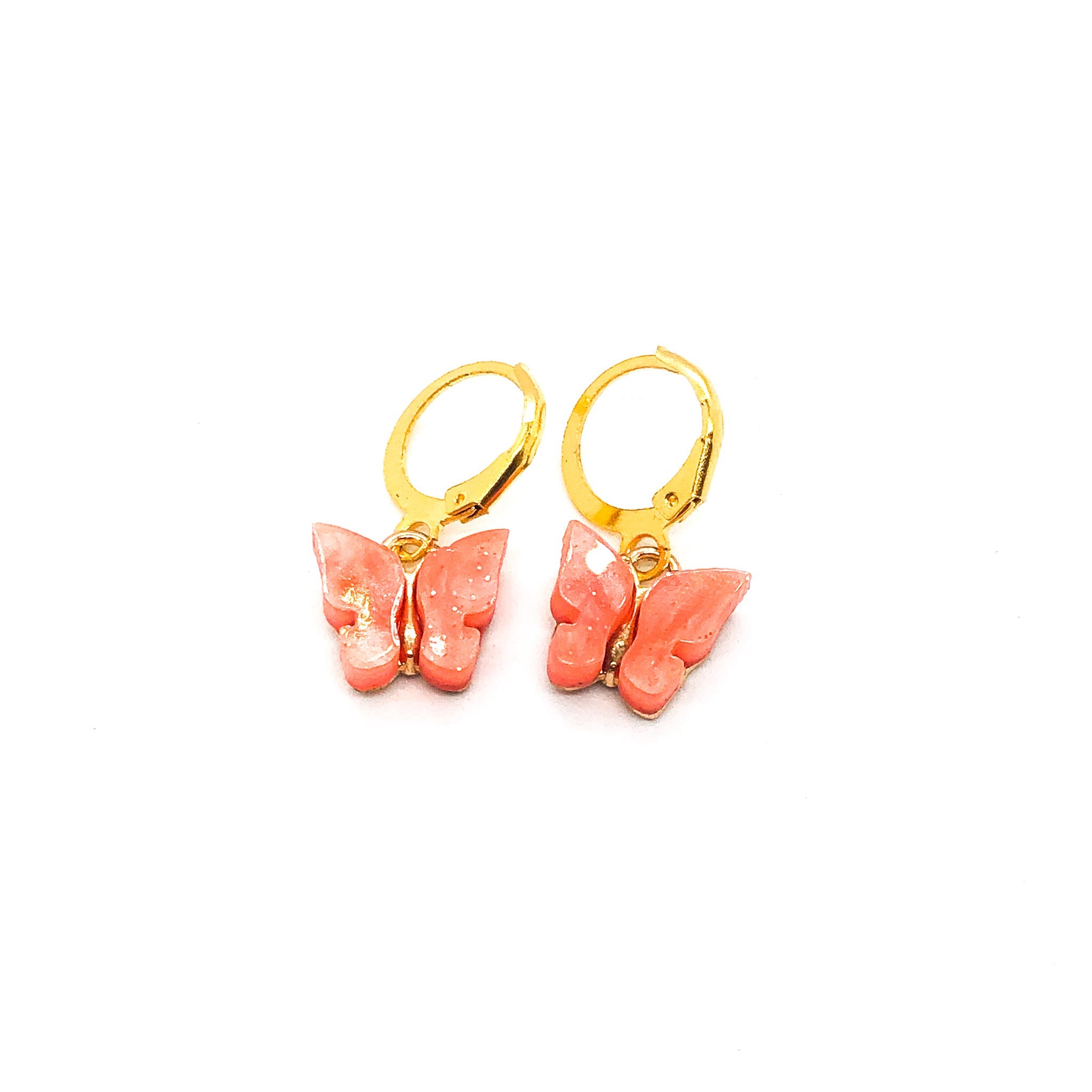 Jelly Butterfly Earrings Gold