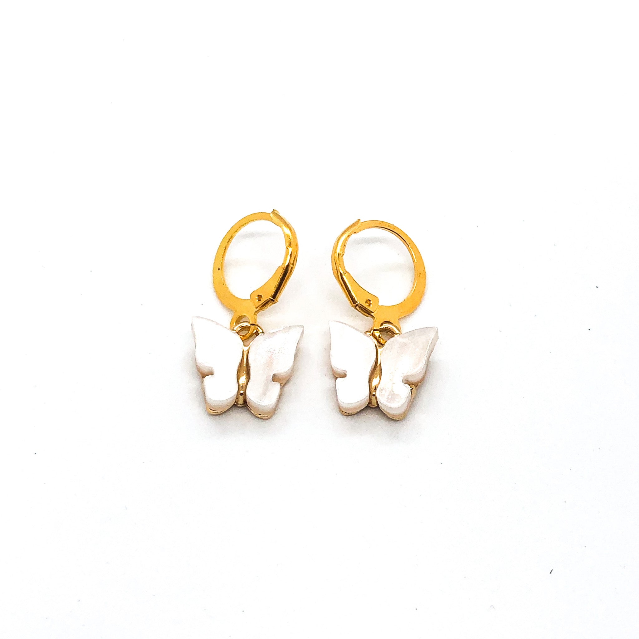 Jelly Butterfly Earrings Gold