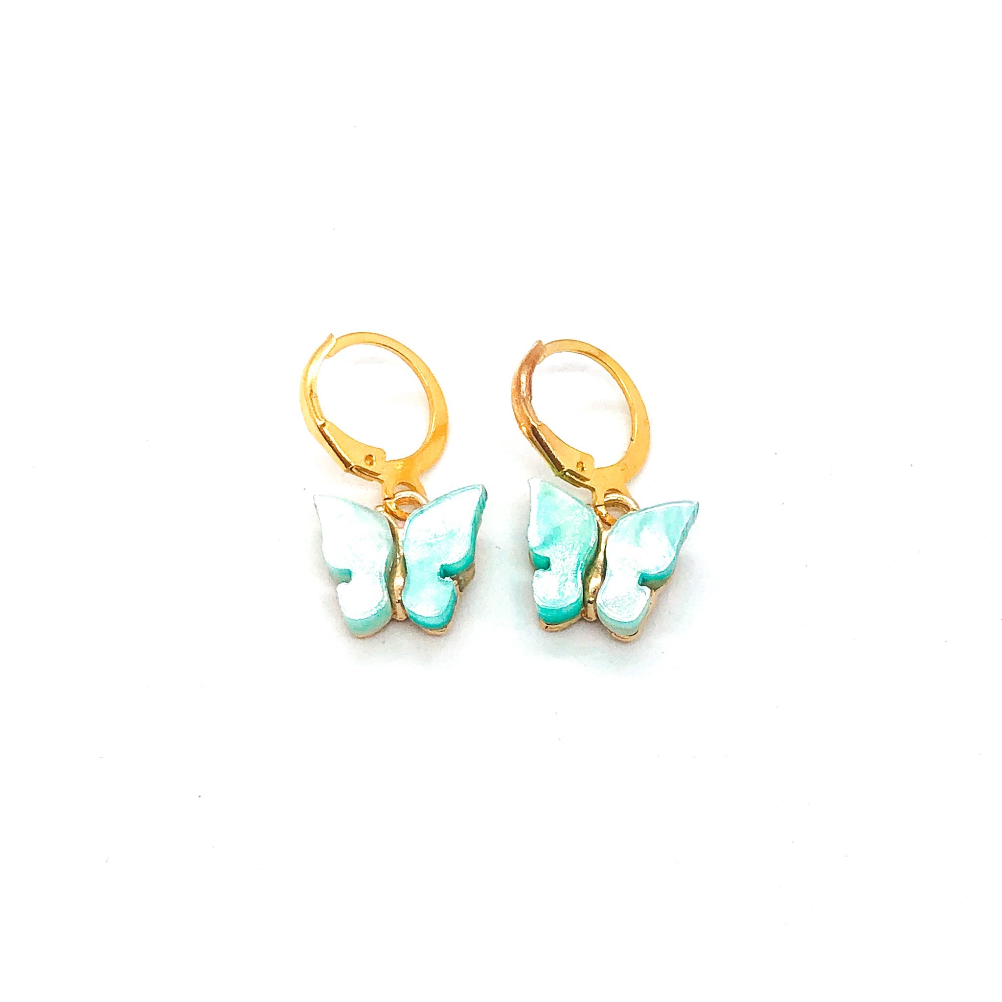 Jelly Butterfly Earrings Gold