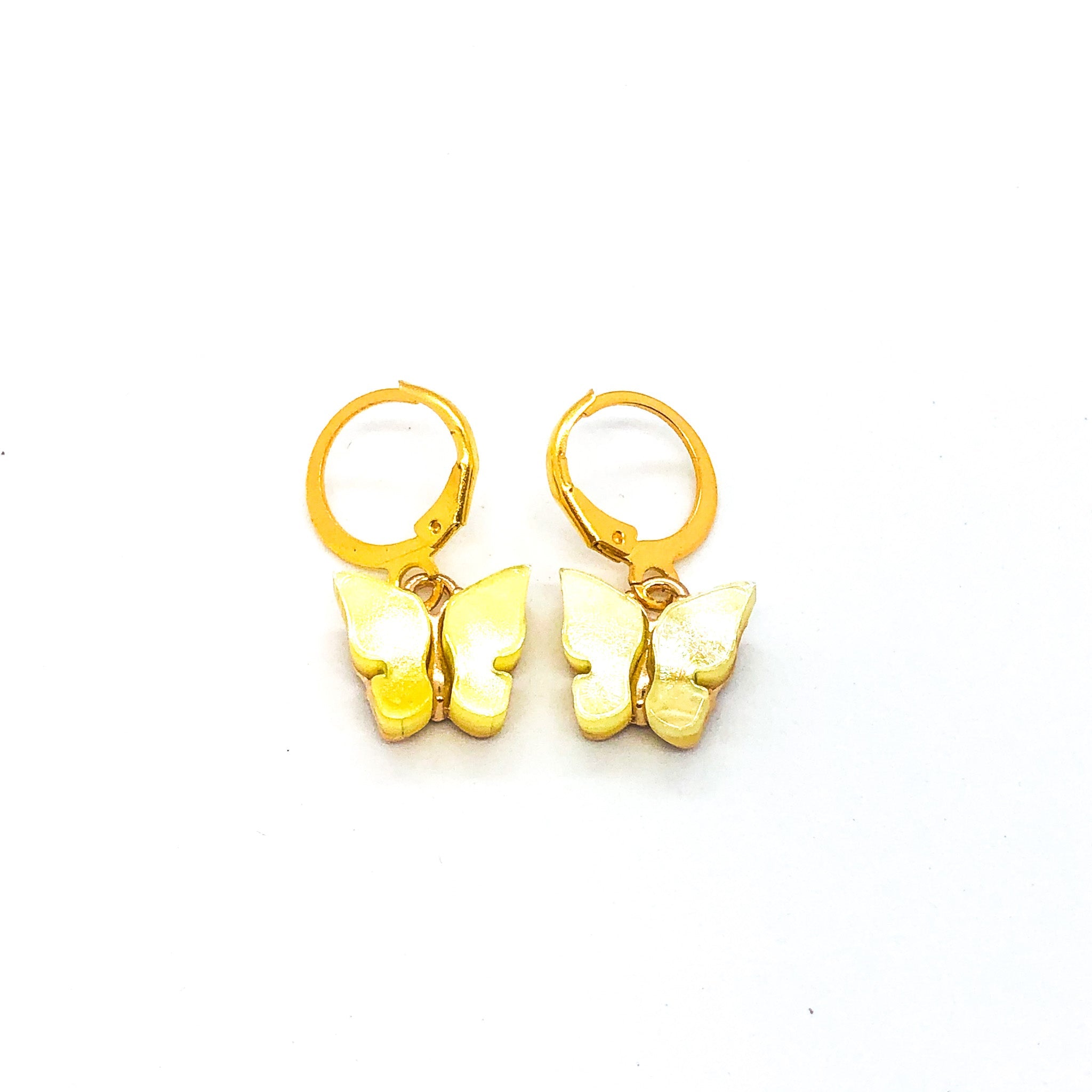 Jelly Butterfly Earrings Gold