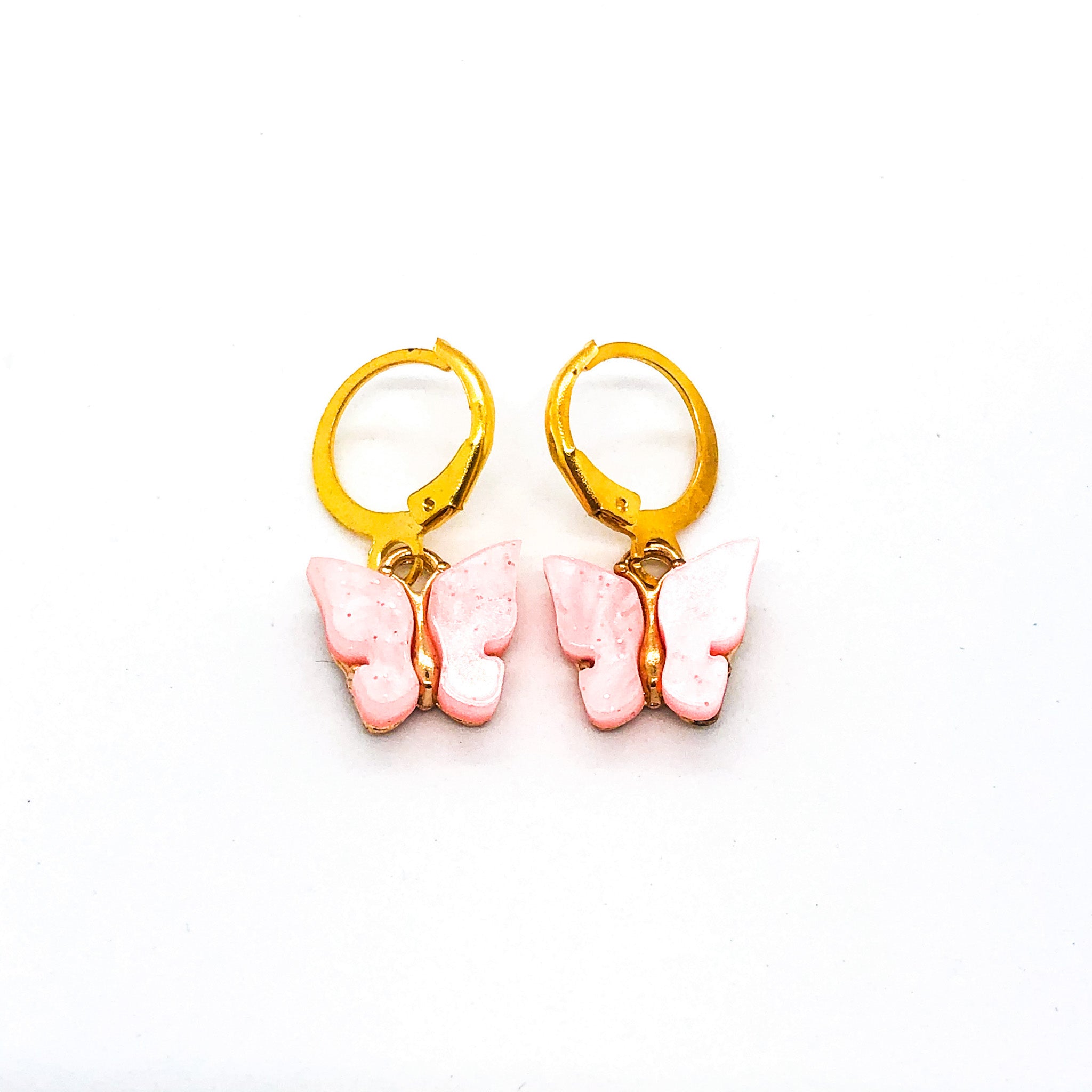 Jelly Butterfly Earrings Gold