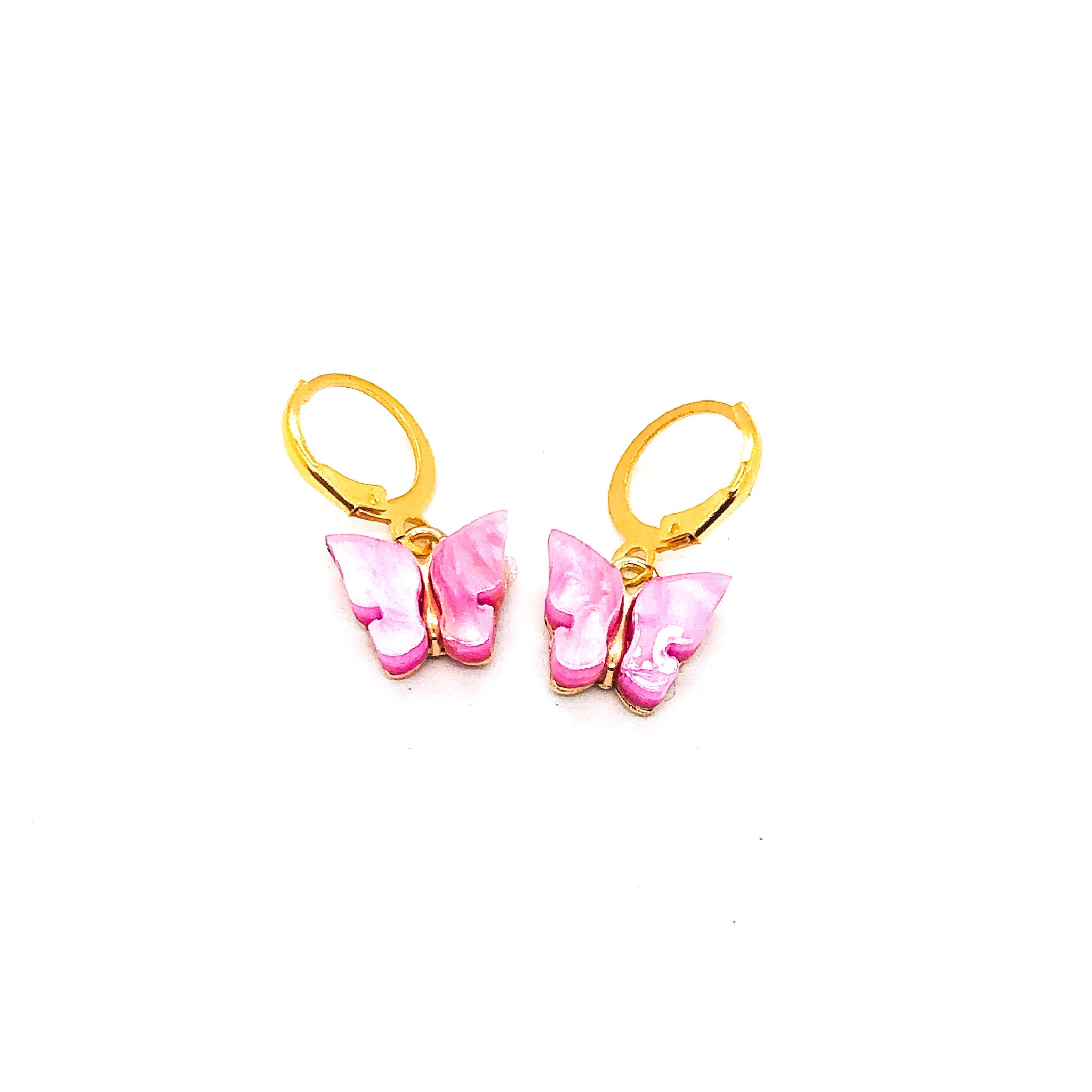 Jelly Butterfly Earrings Gold