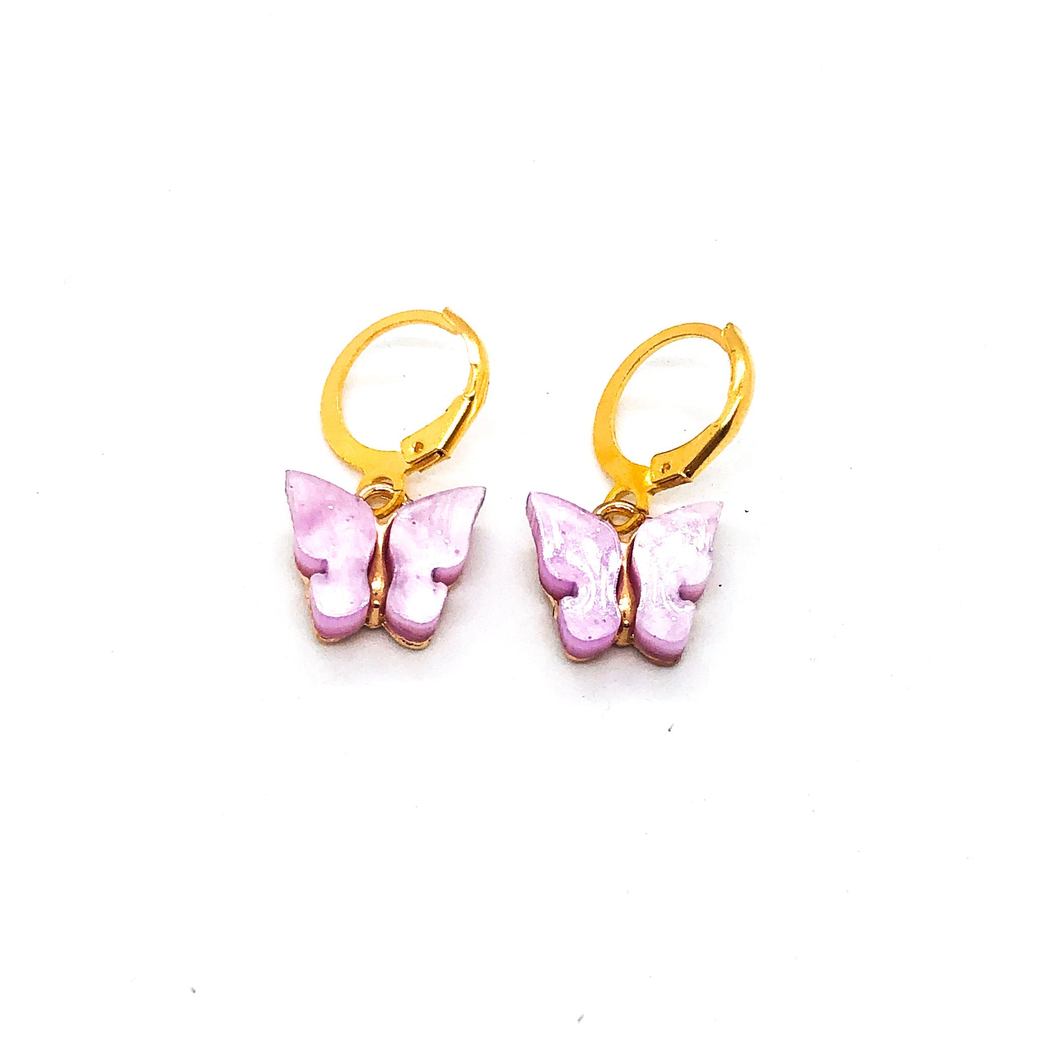 Jelly Butterfly Earrings Gold