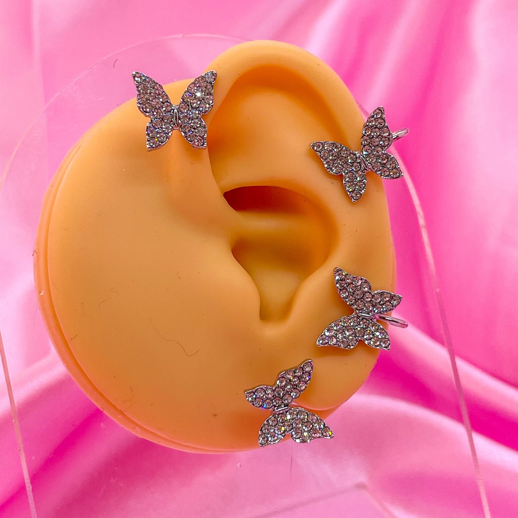 Fake Ear Piercing Butterfly