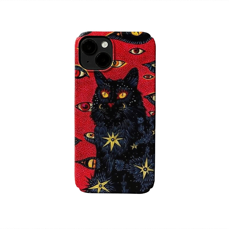 Black Cat's Eyes iPhone Case