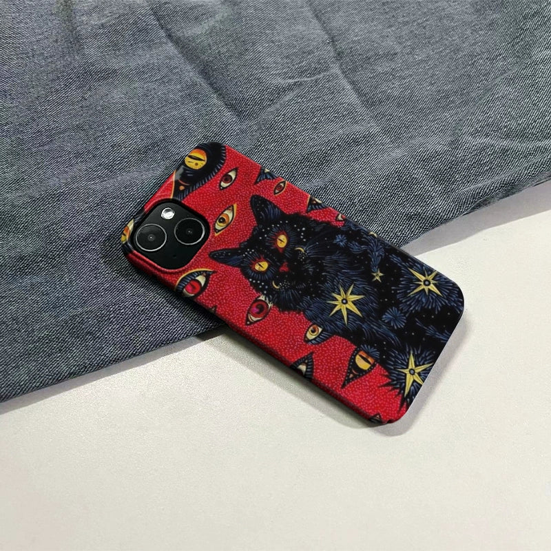 Black Cat's Eyes iPhone Case