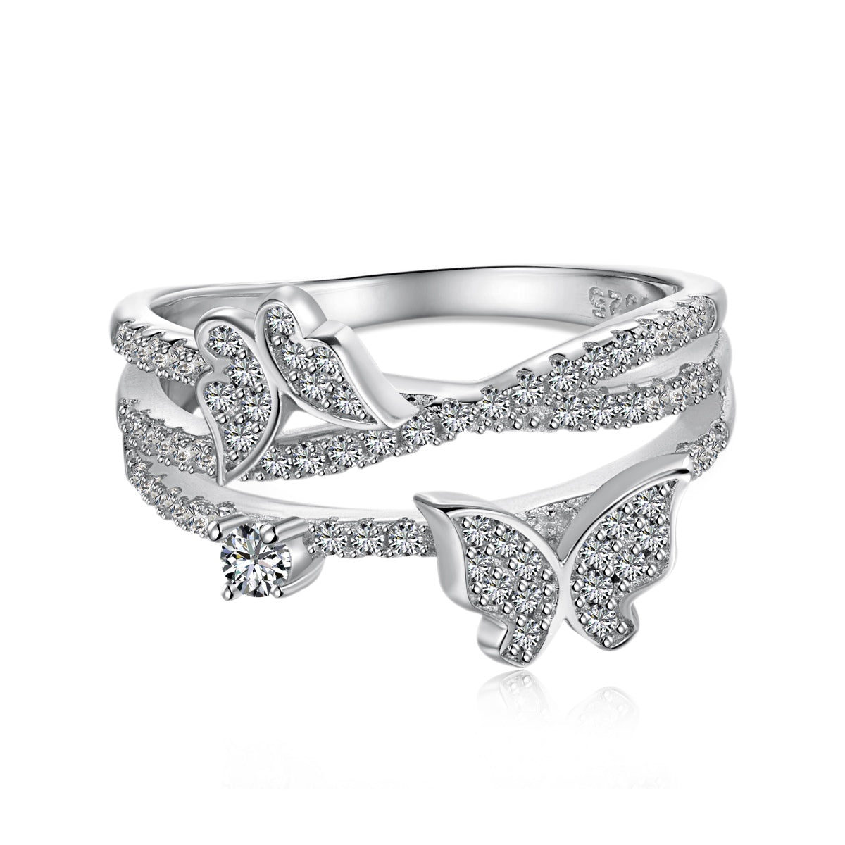 Privé Double Butterfly Ring