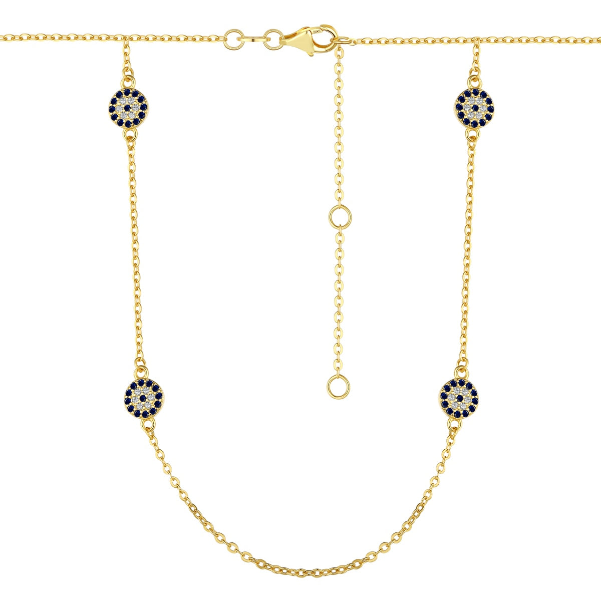 Privé Multi Nazar Sparkle Necklace