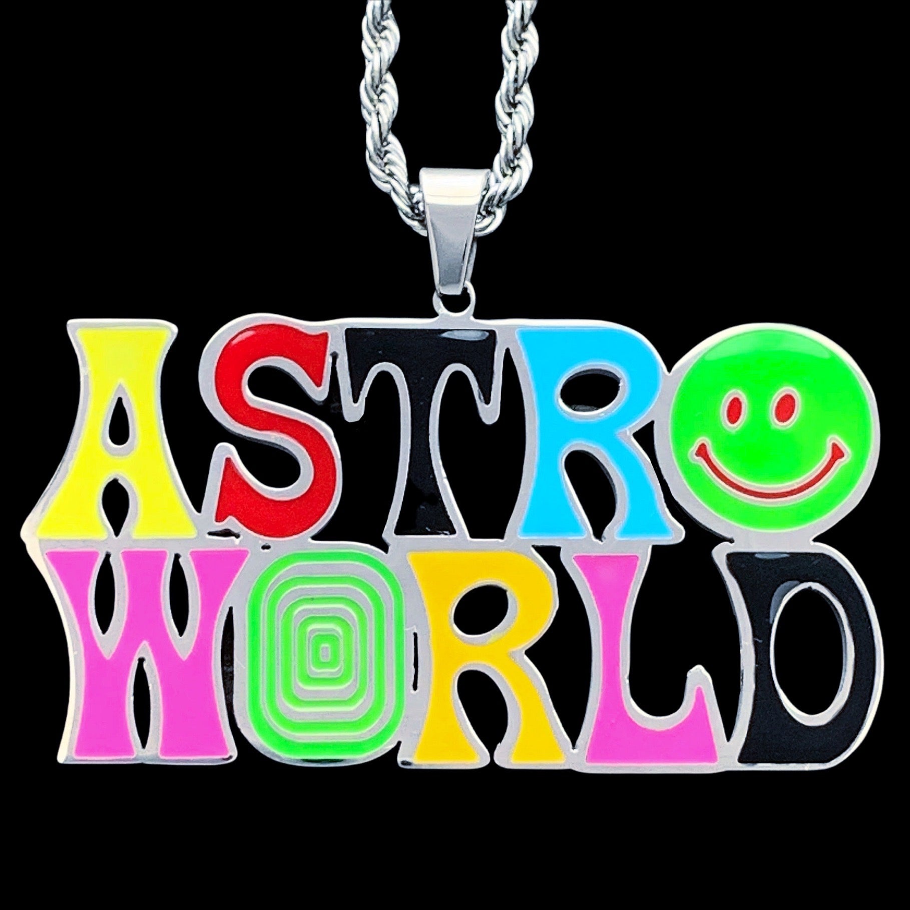 Multicolor 'ASTROWORLD' Necklace