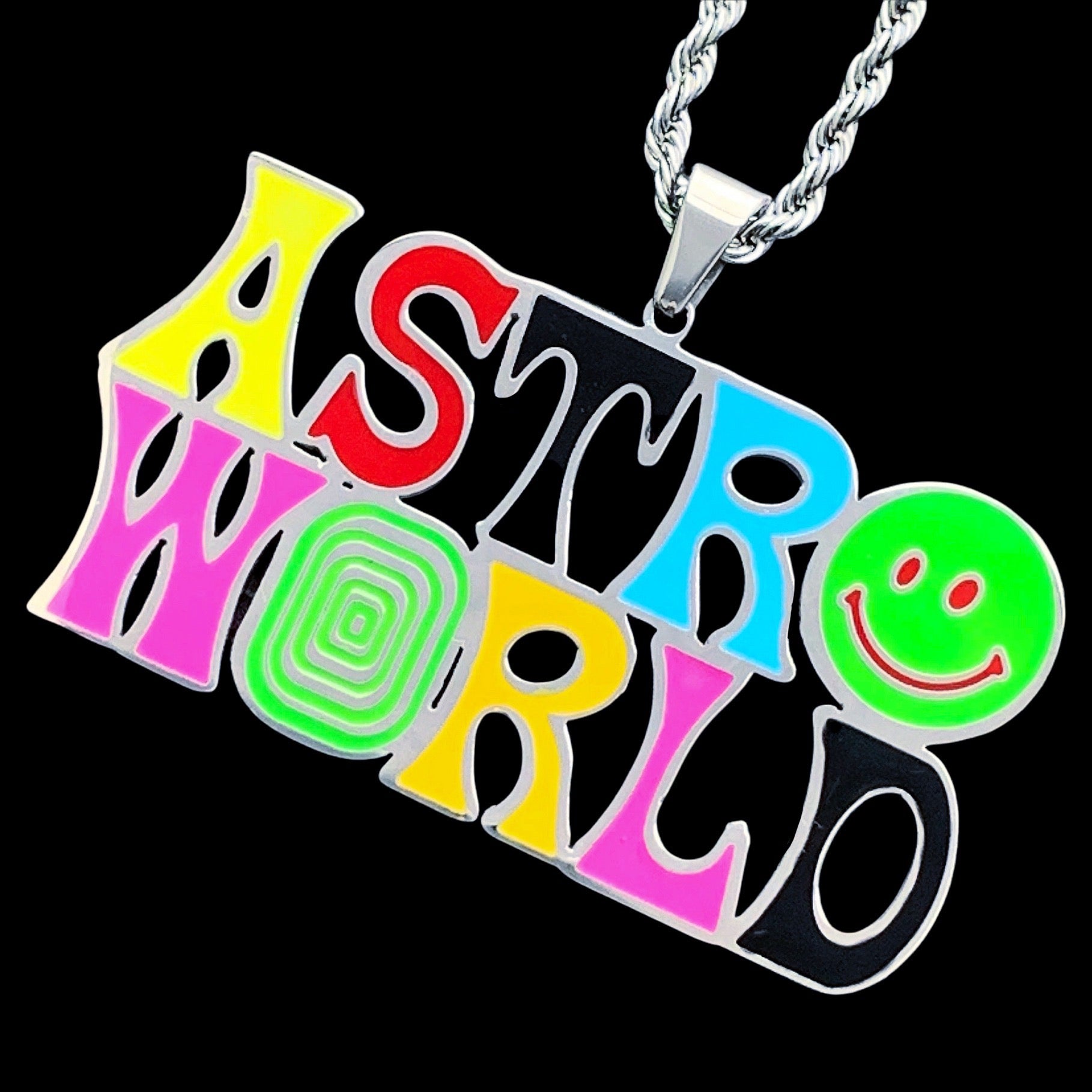 Multicolor 'ASTROWORLD' Necklace