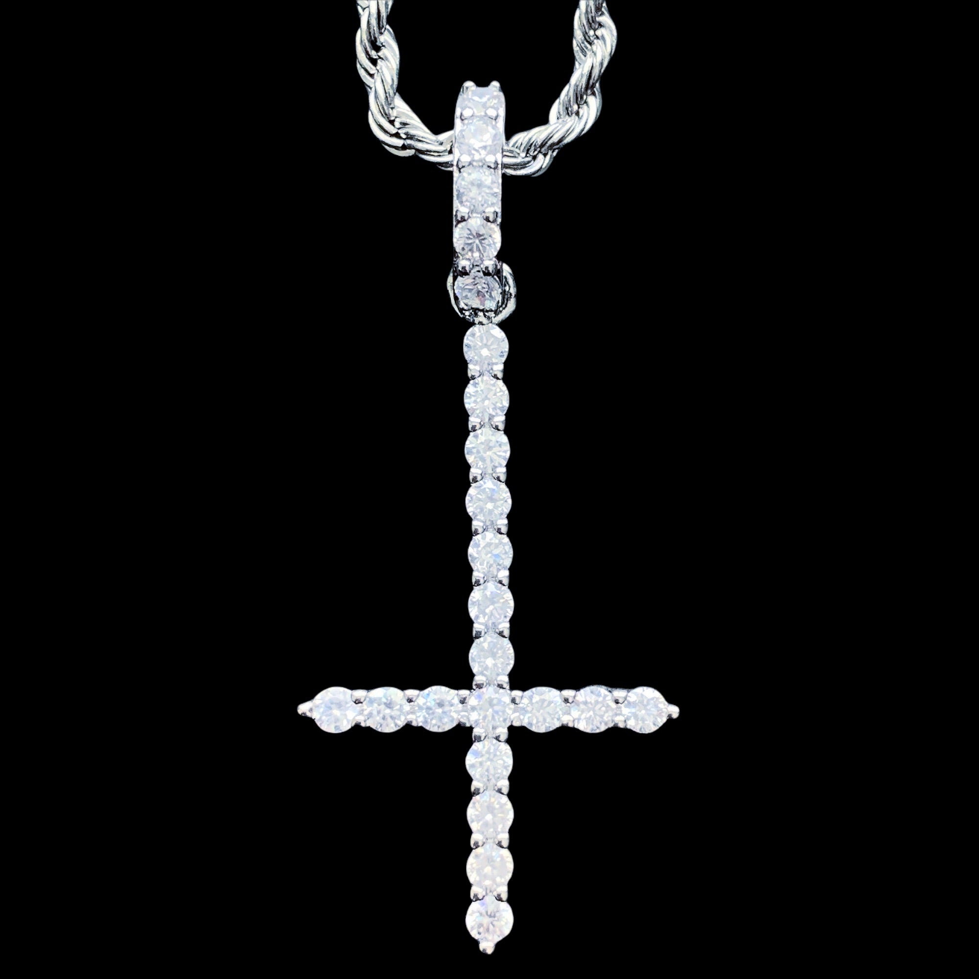 White 'Cross' Necklace