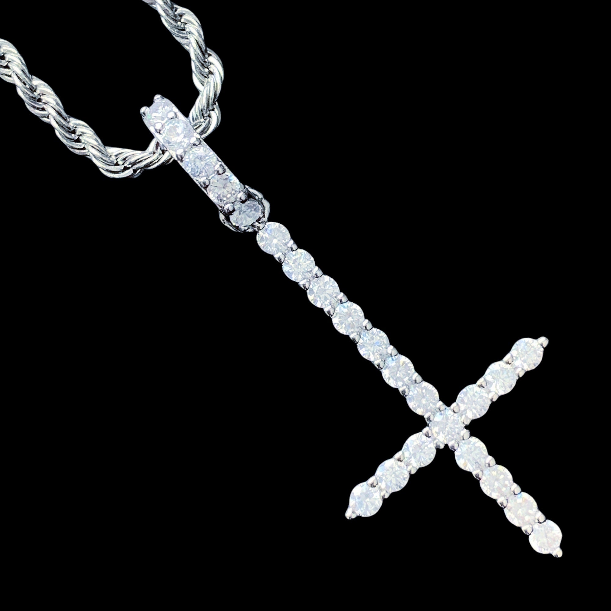 White 'Cross' Necklace