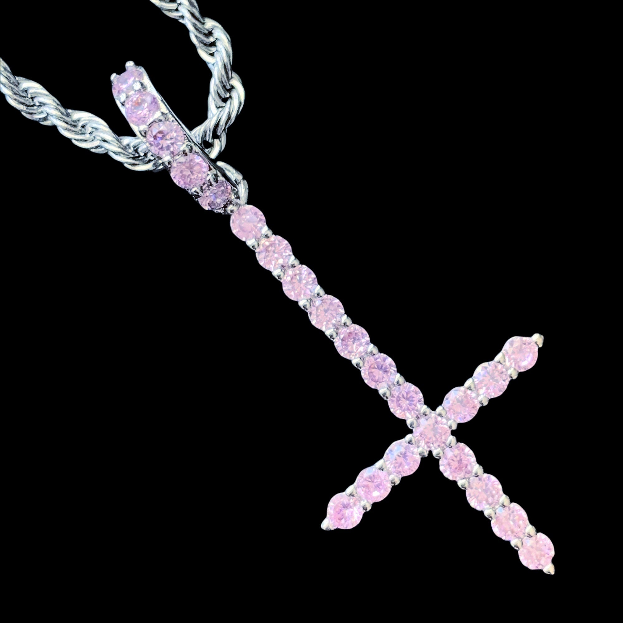 Pink 'Cross' Necklace