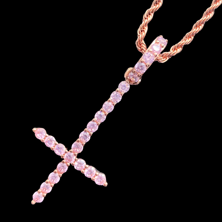 Rose 'Cross' Necklace