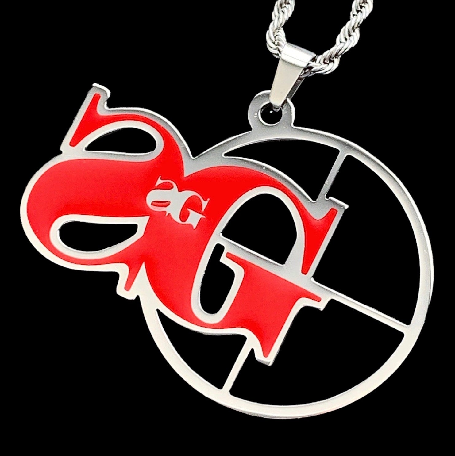 Red 'SG' Necklace