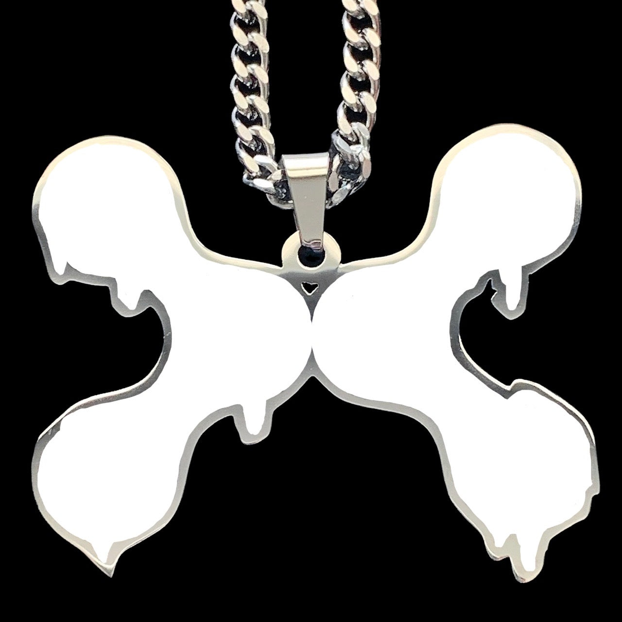 White 'DXXM Life' Necklace