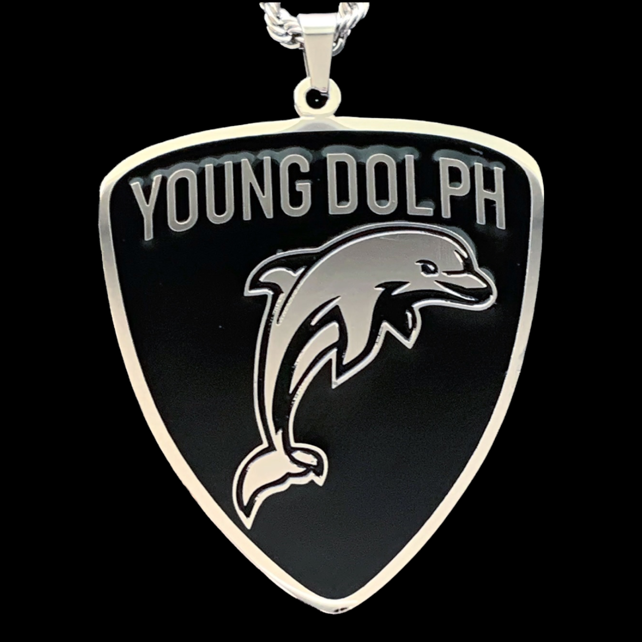 Black 'Young Dolph' Necklace