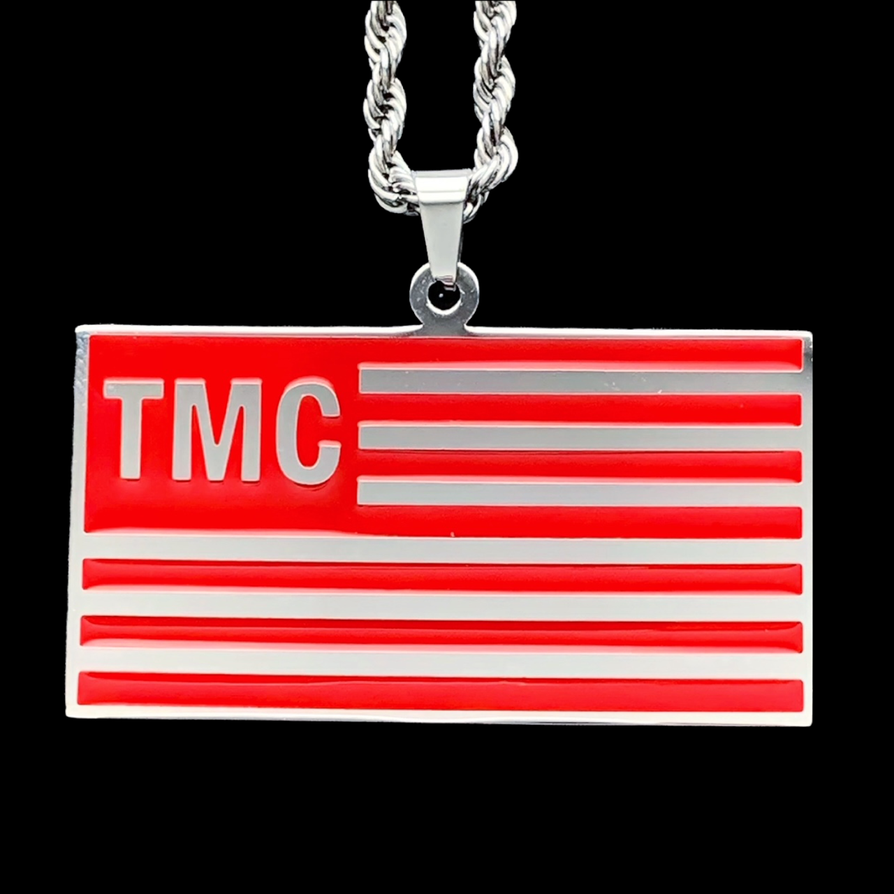 Red 'TMC Flag' Necklace