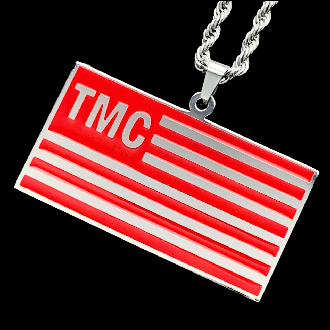 Red 'TMC Flag' Necklace