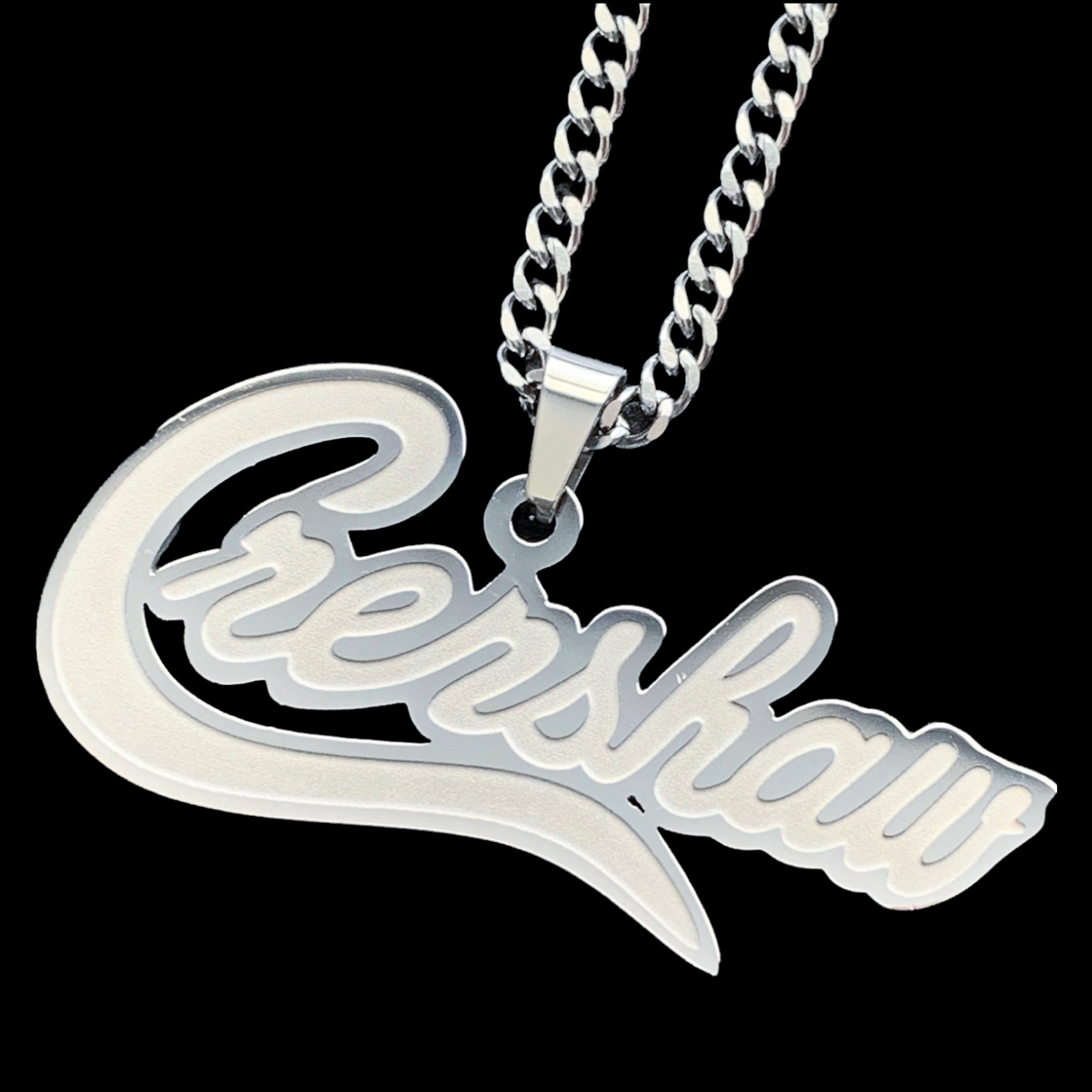 Etched 'Crenshaw' Necklace