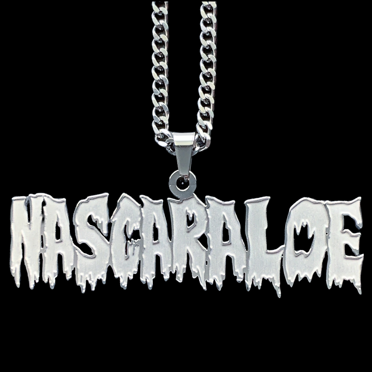 Etched 'Nascar Aloe' Necklace