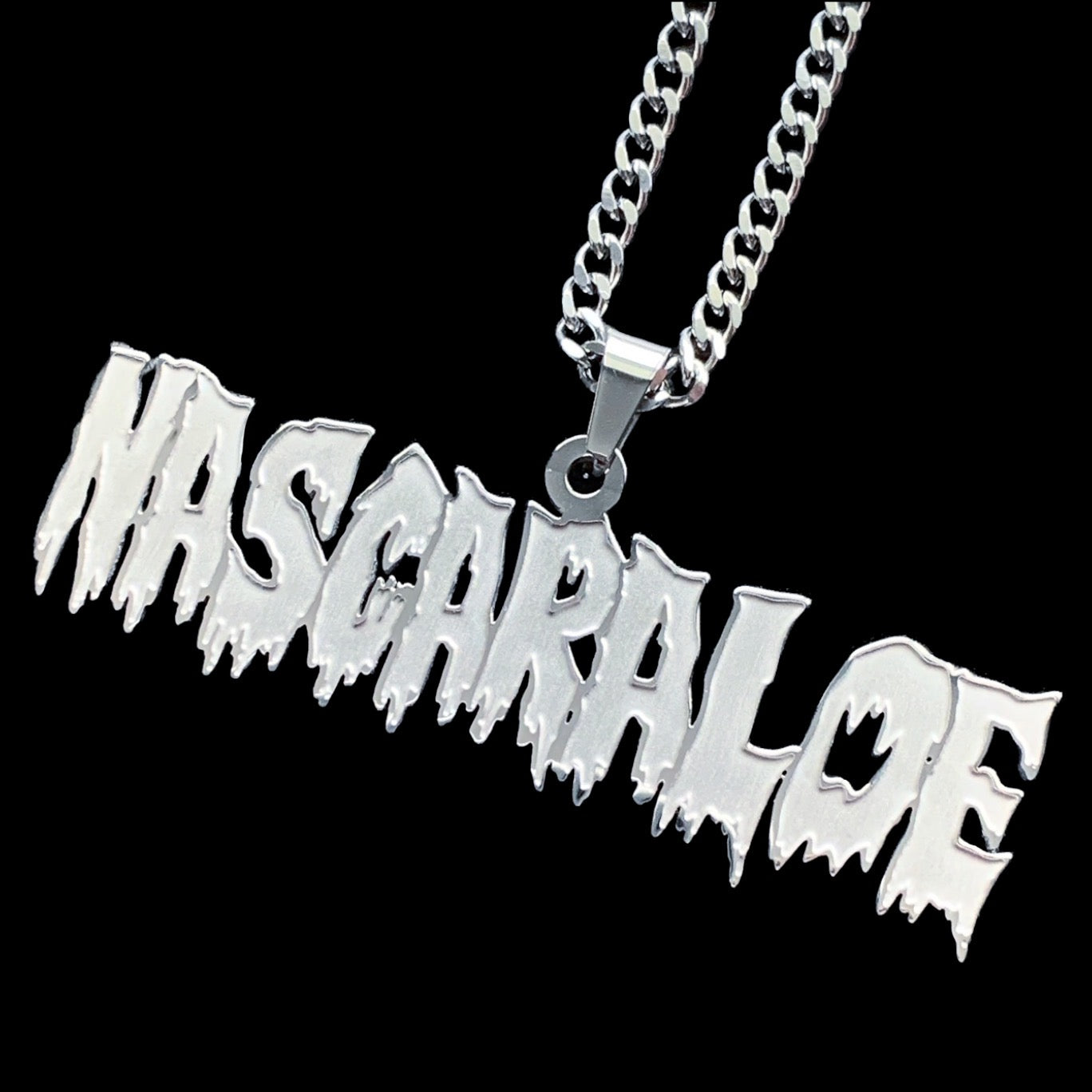 Etched 'Nascar Aloe' Necklace