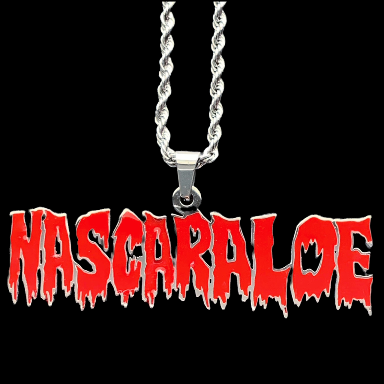 Red 'Nascar Aloe' Necklace