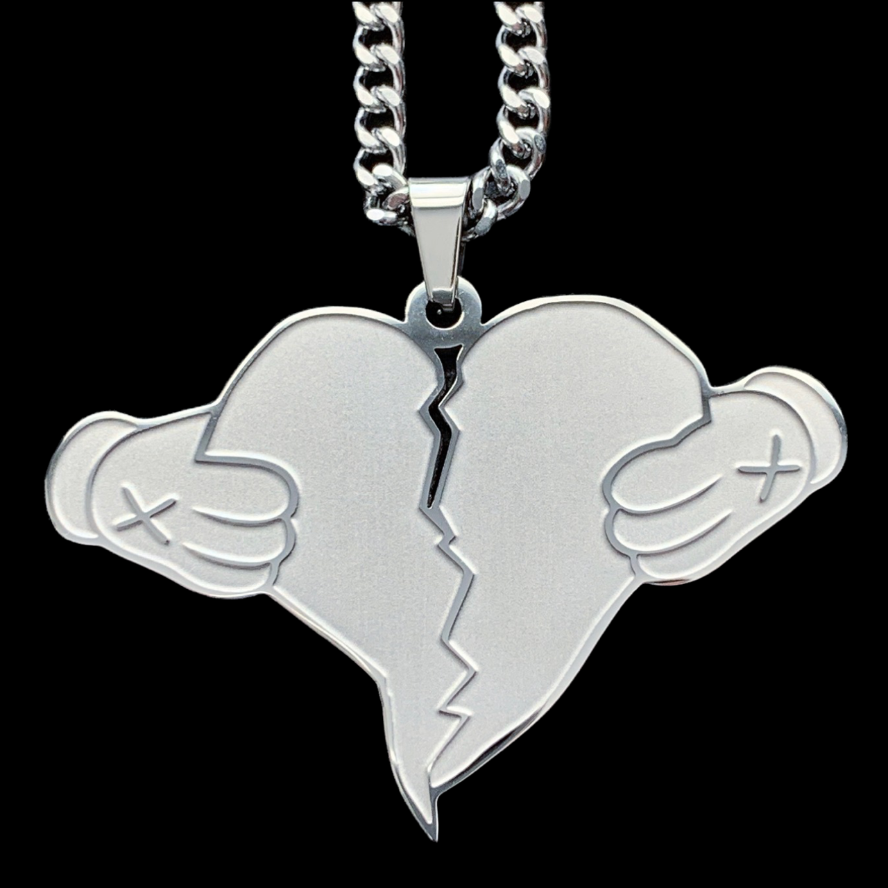 Etched 'Heartbreak' Necklace