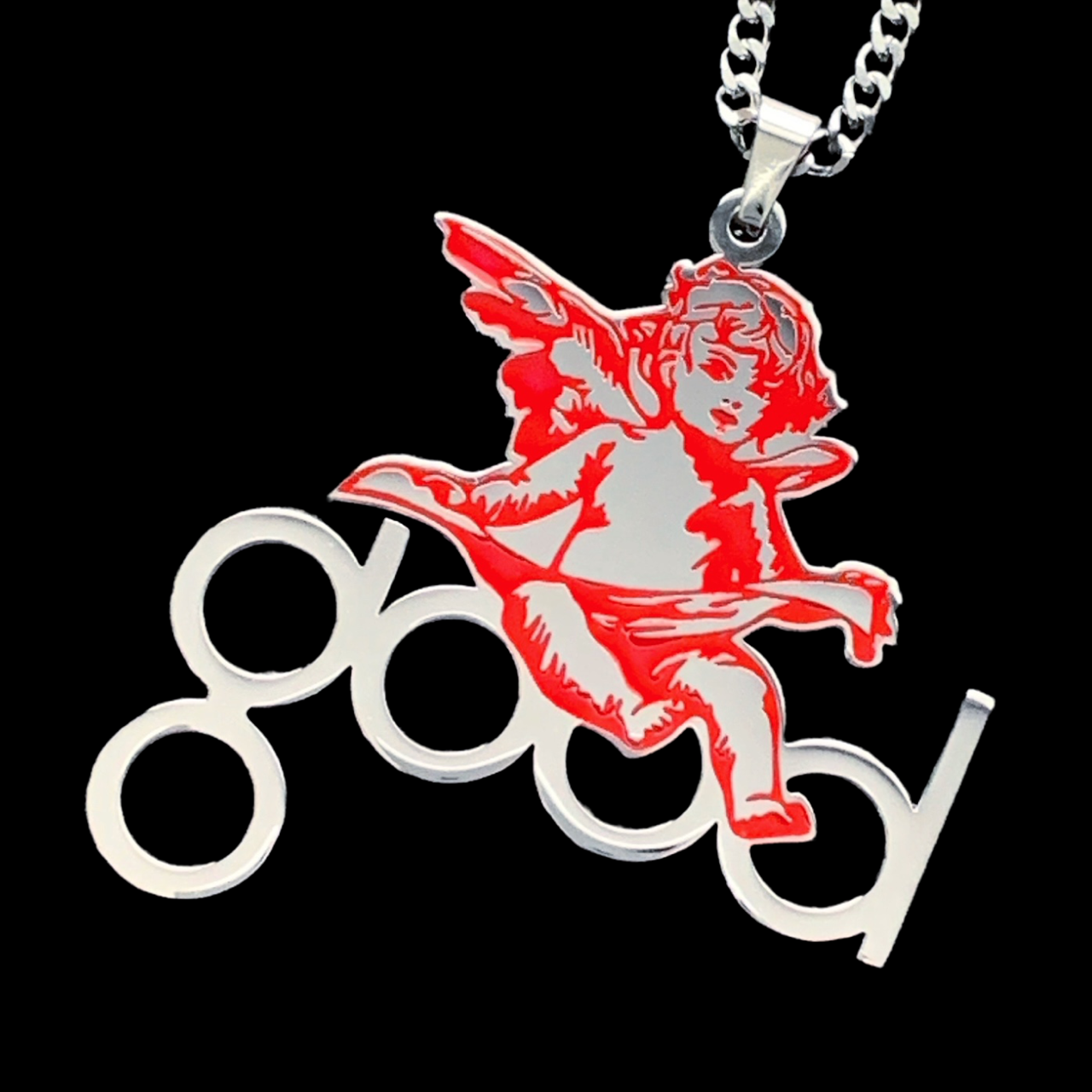 Red 'GOOD Music' Necklace