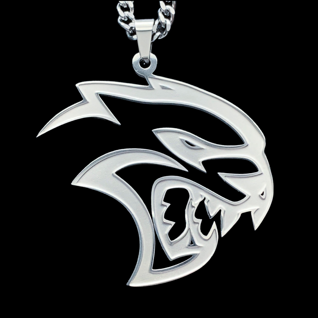 Etched 'Hellcat' Necklace