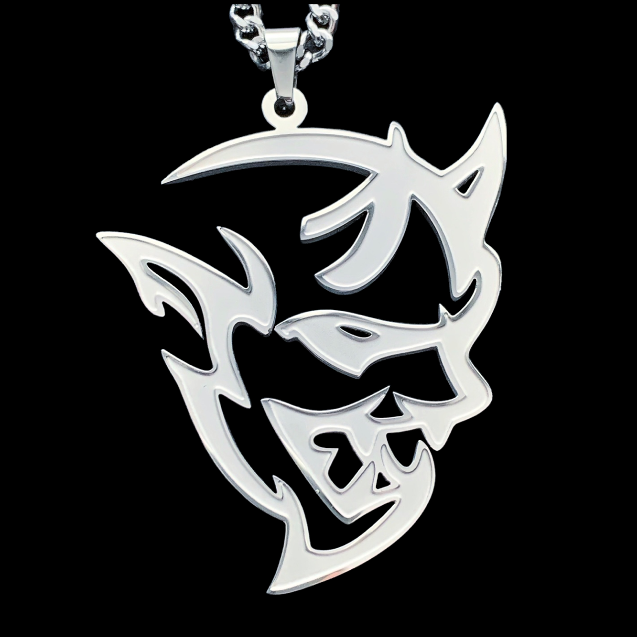 Etched 'Demon' Necklace