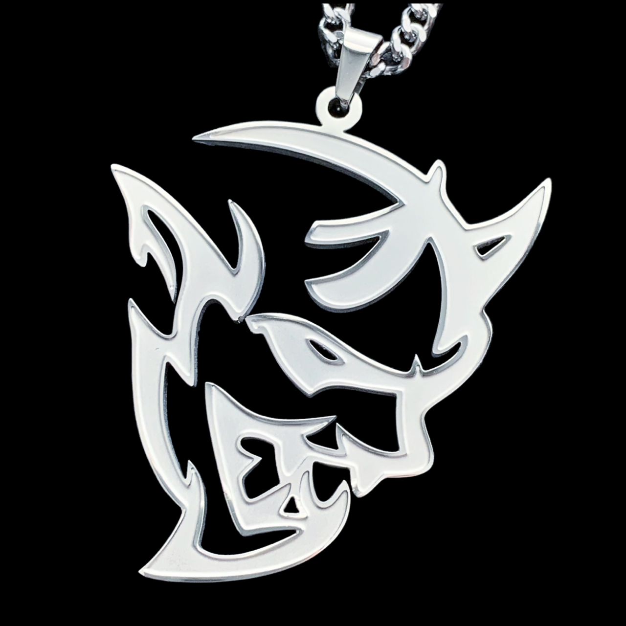 Etched 'Demon' Necklace