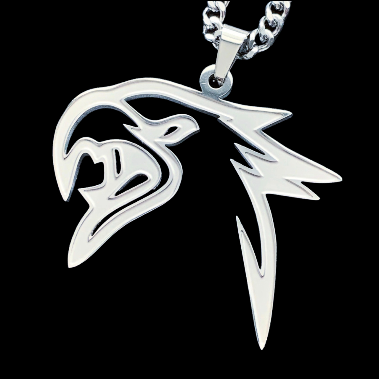 Etched 'Trackhawk' Necklace