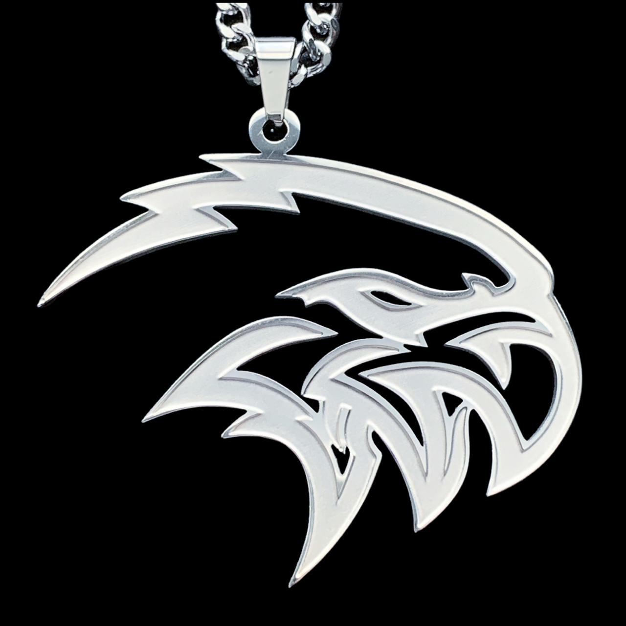 Etched 'Trackhawk' Necklace