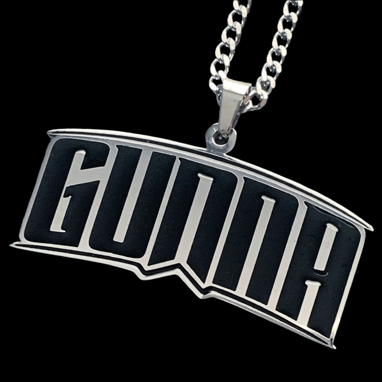 Black 'GUNNA' Necklace