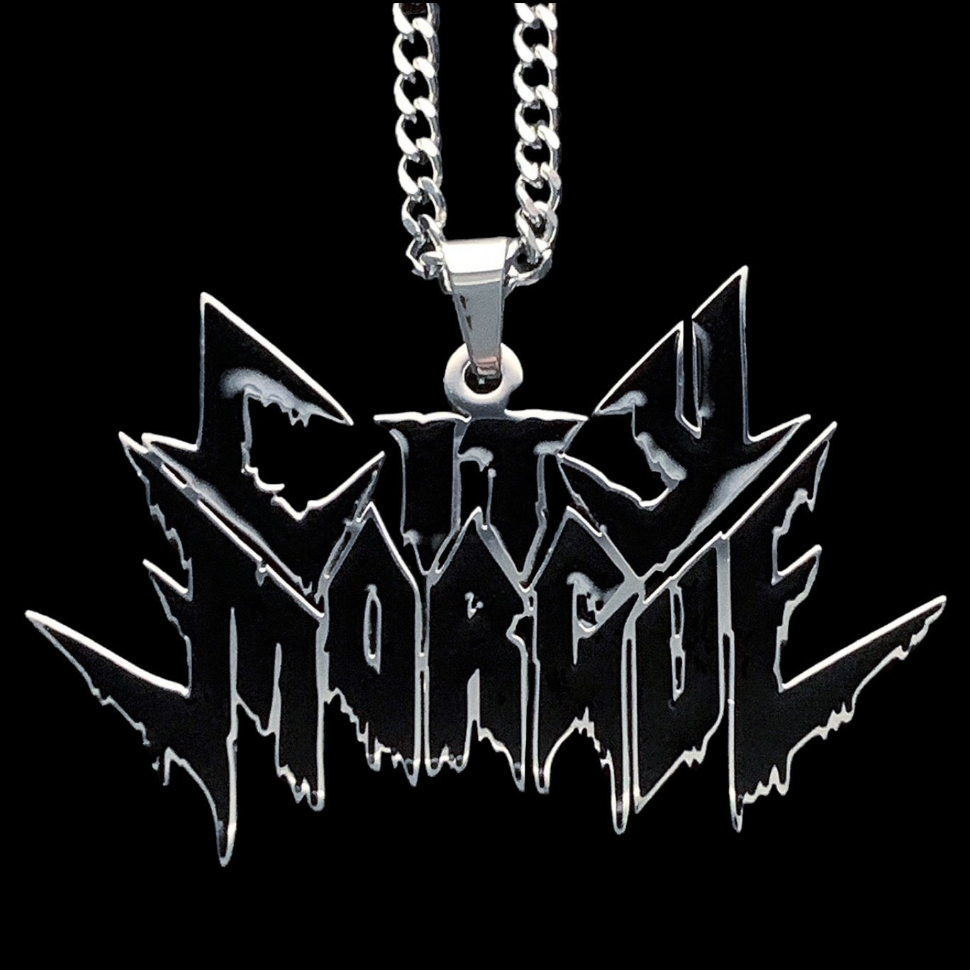 Black 'City Morgue' Necklace