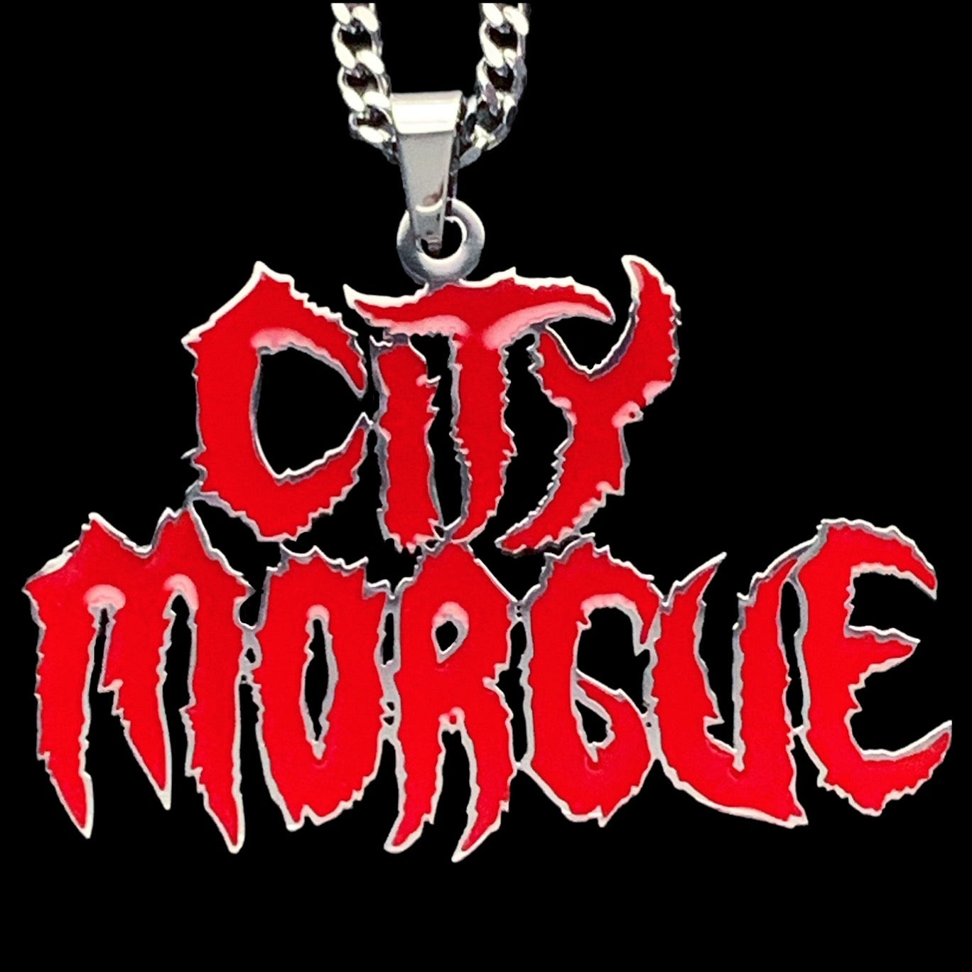 Red 'City Morgue' Necklace