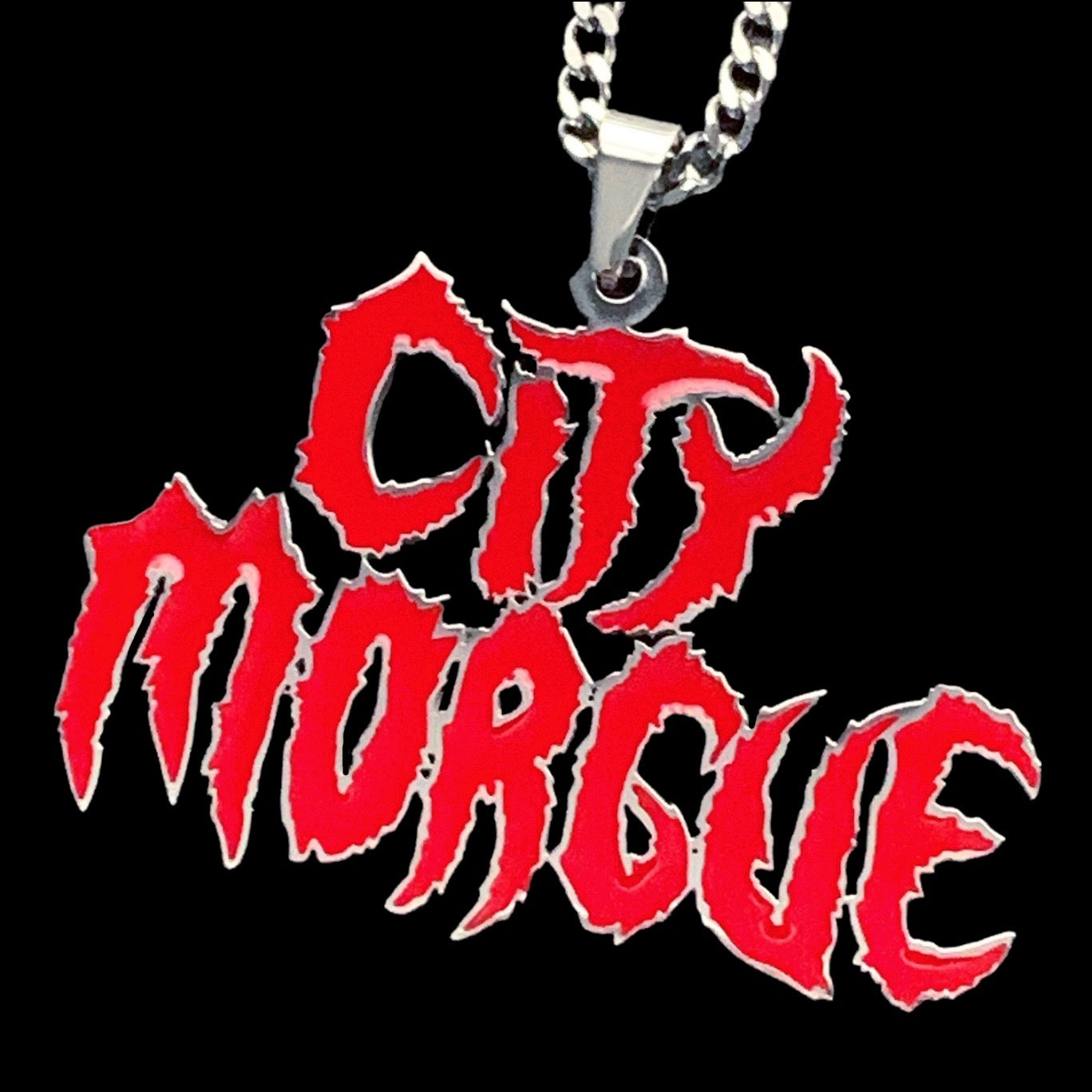 Red 'City Morgue' Necklace