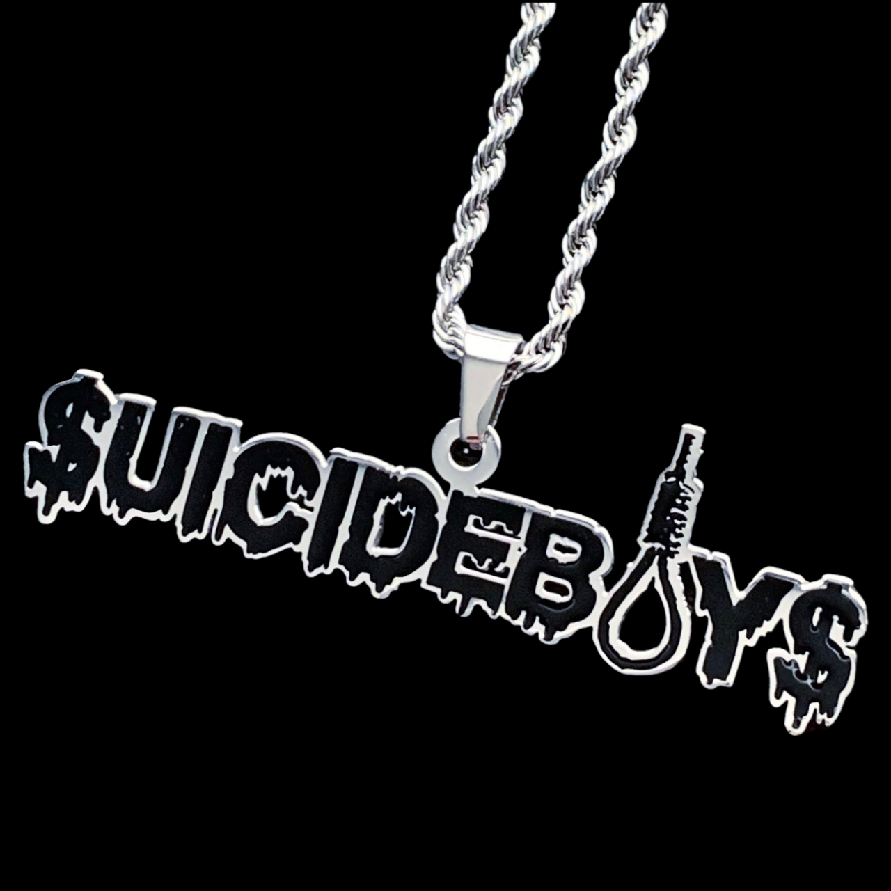 Black '$UICIDEBOY$' Necklace