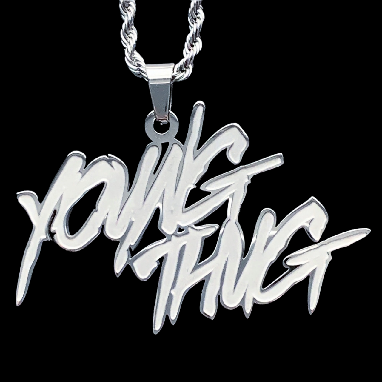 Etched 'Young Thug' Necklace