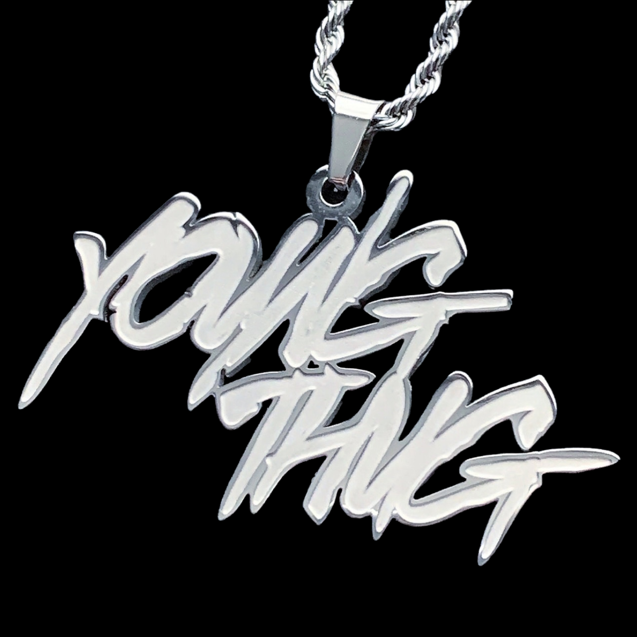 Etched 'Young Thug' Necklace